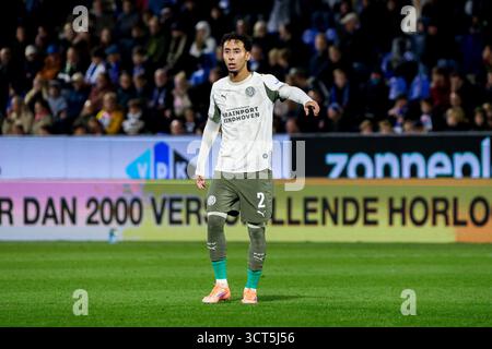 Zwolle, Niederlande. Oktober 2025. Ismael Saibari von PSV Eindhoven Gesten während des Eredivisie-Spiels zwischen PEC Zwolle und PSV im MAC³PARK Stadion am 4. Oktober 2025 in Zwolle, Niederlande. (Credit: Warz Brinkerhof/MTB-Photo/Alamy Live News) Credit: MTB Photo/Alamy Live News Stockfoto