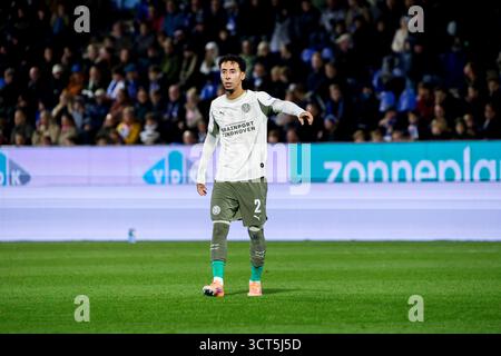 Zwolle, Niederlande. Oktober 2025. Ismael Saibari von PSV Eindhoven Gesten während des Eredivisie-Spiels zwischen PEC Zwolle und PSV im MAC³PARK Stadion am 4. Oktober 2025 in Zwolle, Niederlande. (Credit: Warz Brinkerhof/MTB-Photo/Alamy Live News) Credit: MTB Photo/Alamy Live News Stockfoto