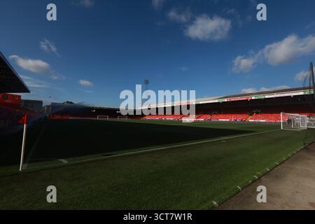 Pittodrie Stadium, Aberdeen, Großbritannien. Oktober 2025. Scottish Premiership Football, Aberdeen gegen Dundee; Pittodrie Stadium, Heimstadion des Aberdeen FC Credit: Action Plus Sports/Alamy Live News Stockfoto