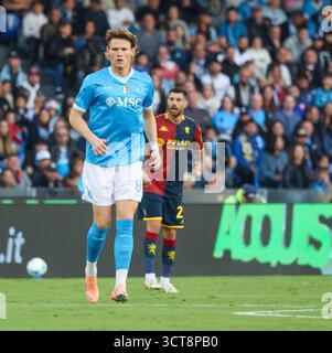 Neapel, Kampanien, ITALIEN. Oktober 2025. Scott McTominay vom SSC Napoli. Während des Fußballspiels der italienischen Serie A 2025/26 zwischen dem SSC Napoli und Genua am 5. Oktober 2025 im Diego Armando Maradona Stadium in Neapel. Bild: (Foto: © Fabio Sasso/ZUMA Press Wire) NUR REDAKTIONELLE VERWENDUNG! Nicht für kommerzielle ZWECKE! Quelle: ZUMA Press, Inc./Alamy Live News Stockfoto