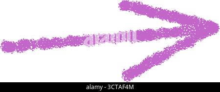 Symbol Für Den Welligen, Handgezeichneten Kreideteil Stock Vektor