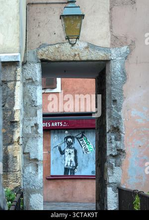 Annecy Frankreich. Szenen rund um Annecy, die Alpenstadt im Südosten Frankreichs. Stockfoto