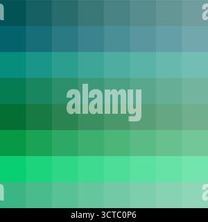 Blaugrüne Palette. Wasserfarben. Ozeanischer Vektorgradient. Marineblaue Farbtöne. EPS 10. Stock Vektor