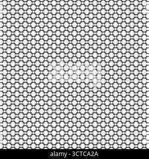 Gittermuster mit Wabenmuster. Abstrakte sechseckige Form. Geometrische nahtlose Textur. Hintergrund der Vektorstruktur. EPS 10. Stock Vektor