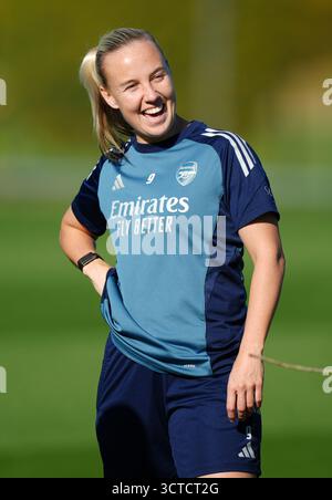 Arsenals Beth Mead während eines Trainings im Sobha Realty Training Centre, London Colney. Bilddatum: Montag, 6. Oktober 2025. Stockfoto