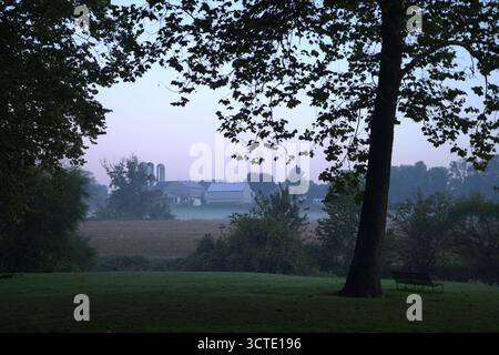 Amash-Farm an der Seite von Lancastor Pa Stockfoto