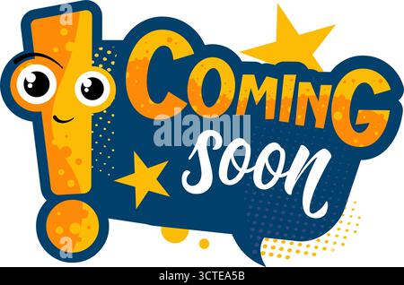 Demnächst erhältlich: Sprechblase Comic-Vektor-Illustration Stock Vektor