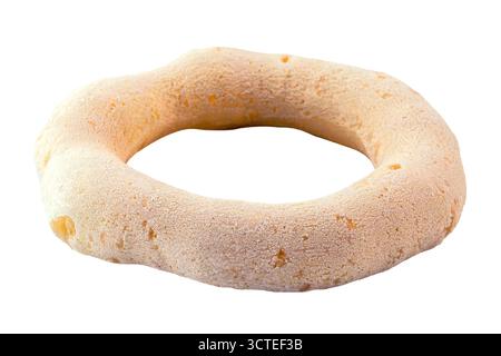 Avoador, auch bekannt als Stärkekekeks, goma Biscuit, Windkekse, peta, Xiringa oder Flying Biscuit, hergestellt aus Maniokstärke, auch bekannt als Maniokstärke. Stockfoto