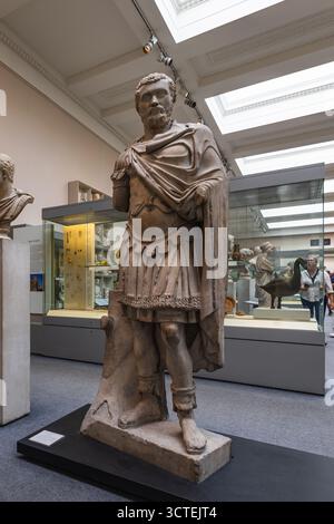 Statue von Kaiser Septimius Severus im British Museum. London, Großbritannien, 27. Juni 2023 Stockfoto