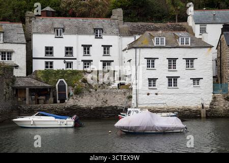 Hafen von Polperro Stockfoto