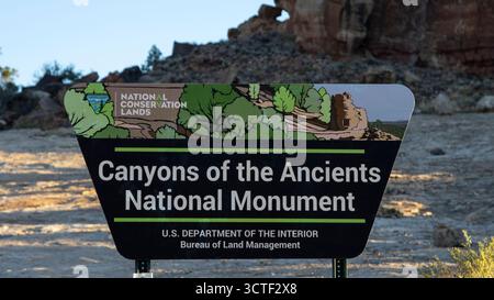 Canyon des Ancients National Monument in Colorado Stockfoto