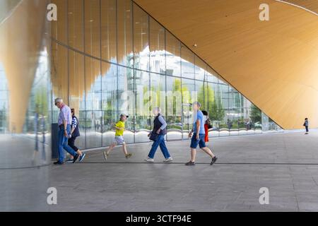Oodi-Bibliothek in Helsinki, Finnland Stockfoto