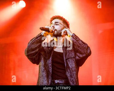 Mailand, Italien. Oktober 2025. Fabrique, Mailand, Italien, 06. Oktober 2025, Rocco Hunt während Rocco Hunt - Musikkonzert Credit: Live Media Publishing Group/Alamy Live News Stockfoto