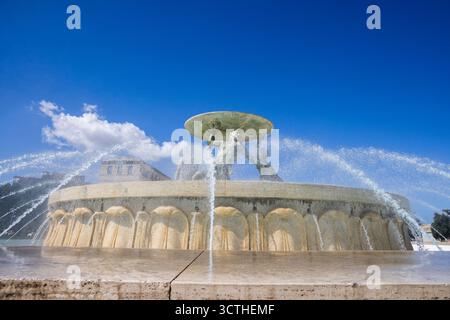 Tritons' Fountain (Il-Funtana tat-Tritoni), Floriana, Valletta, Malta. Stockfoto