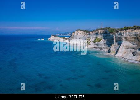 Kap Drastis an der Nordwestspitze der griechischen Insel Korfu Stockfoto