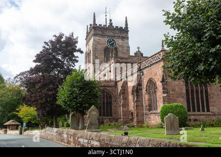 St Marys Church in Acton in der Nähe von Nantwich in Cheshire, England Stockfoto