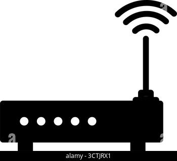 wlan-Router – Vektorsymbol Stock Vektor