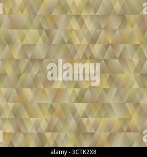 Nahtloser abstrakter heller Hintergrund des Dreiecks. Goldimitat. Design-Grußkarte und Einladung der Hochzeit, Geburtstag, Valentinstag, Mo Stock Vektor