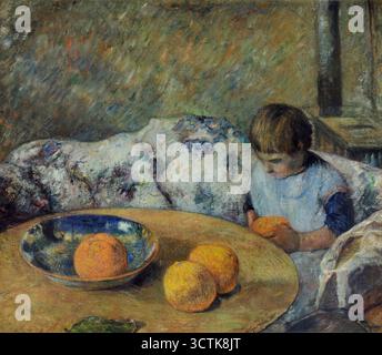 Interior with Aline, 1881. Private Collection. Stockfoto