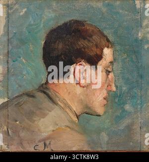 Porträt von Théo van Rysselberghe (1862-1926), 1882. Private Sammlung. Stockfoto
