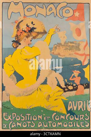 Monaco. Exposition et Concours de Canots Automobiles, 1908. Private Sammlung. Stockfoto