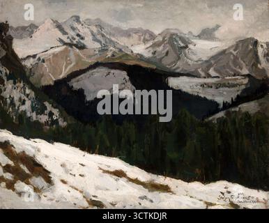 Auftauen im Tatra-Gebirge, 1904. Stockfoto