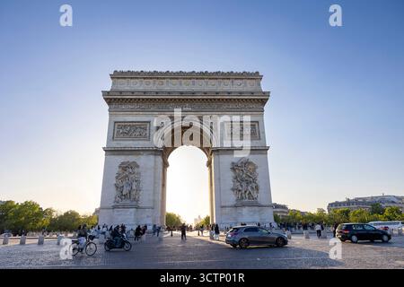 Arc de Triomphe, Paris, Frankreich Stockfoto
