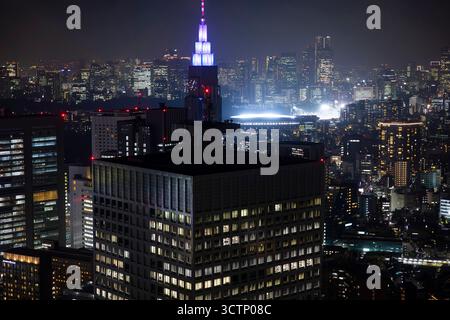 Tokio Nacht Stadtbild, Japan Stockfoto
