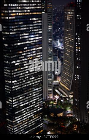 Tokio Nacht Stadtbild, Japan Stockfoto