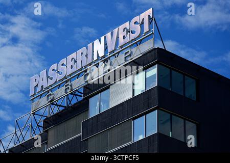 Logo der Entwicklungs- und Investmentgesellschaft der Passerinvest Group am 14. Oktober 2017 in Prag, Tschechische republik. Stockfoto