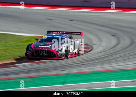 HOFOR Racing Mercedes Early Race, Michelin 24H von Barcelona 2025, Circuit de Barcelona - Catalunya, Barcelona, Spanien Stockfoto