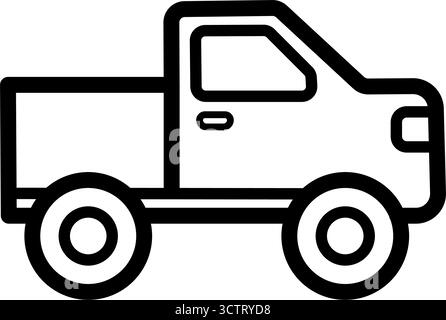 Vektorsymbol für Pickup Truck Vektor Stock Vektor