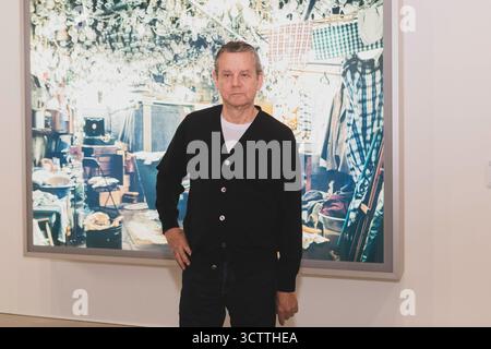 Torino, Italien. Oktober 2025. Jeff Wall partecipaall'anteprima stampa della mostra'Jeff Wall. Photos' Presso le Gallerie d'Italia. Torino, Italia - Mercoledì, 8 Ottobre 2025 - Cronaca - ( Foto Andrea Alfano/LaPresse ) Jeff Wall parto Press Preview of 'Jeff Wall'. Fotoausstellung in der Gallerie d'Italia. Turin, Italien - Mittwoch, 8. Oktober 2025 - News - ( Foto Andrea Alfano/LaPresse ) Credit: LaPresse/Alamy Live News Stockfoto