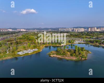 Longquanyi Dongan Lake Sports Park Dongan Lake Park, Stadt Chengdu, Provinz Sichuan Stockfoto