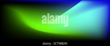 Ein blau-grüner Farbverlauf mit abstrakter Lichtstruktur und modernem Muster für ein technisches oder geometrisches Design. Stock Vektor