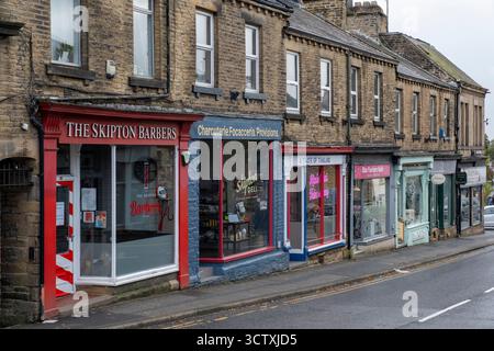 Swadford Street im Stadtzentrum von Skipton, North Yorkshire, England, Großbritannien Stockfoto