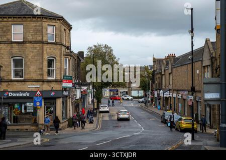 Swadford Street im Stadtzentrum von Skipton, North Yorkshire, England, Großbritannien Stockfoto