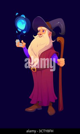 Cartoon Halloween Zauberfigur Stock Vektor