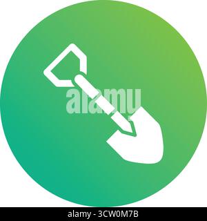 Schaufel Vektor Symbol Design Illustration Stock Vektor