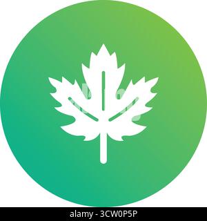Ahornblatt-Vektor-Symbol Design-Illustration Stock Vektor