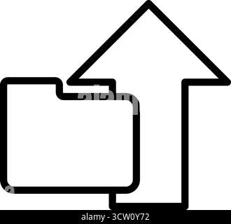 Symbol "Ordnerstruktur Hochladen" Stock Vektor