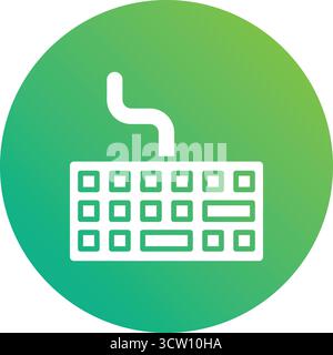 Design-Illustration Des Tastaturvektors Stock Vektor