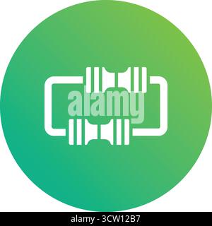 Widerstandsvektor-Symbol Konstruktionsabbildung Stock Vektor