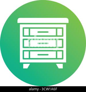 Fächer Vektorsymbol Entwurfsillustration Stock Vektor