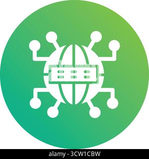 Darstellung Des Symbols Domänen-Vektor-Design Stock Vektor