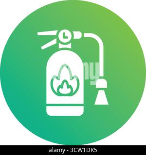 Feuerlöscher Vektor-Symbol Design-Illustration Stock Vektor