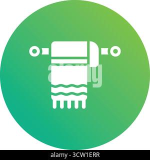 Handtuch Vektor Symbol Design Illustration Stock Vektor