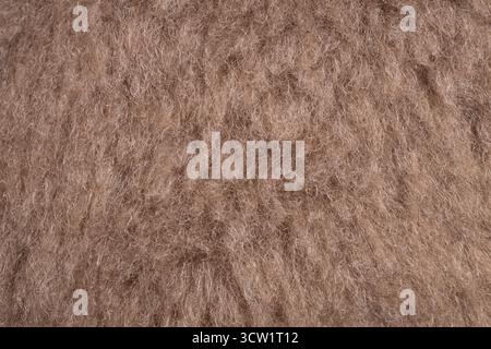 Wollgewebe-Textur in Makronähe Stockfoto