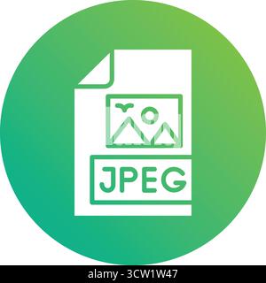 JPEG-Datei Vektorsymbol Design-Illustration Stock Vektor