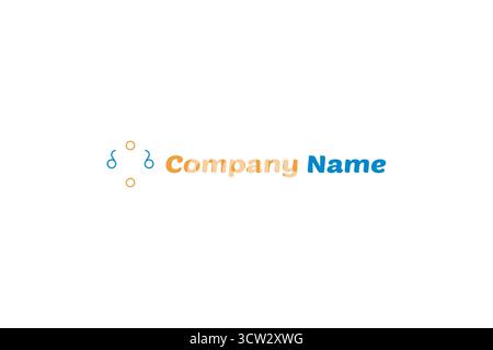 Design des Firmenlogos – Design des E-Commerce-Logos – sauberes und professionelles Logo-Design des Online-Shops Stock Vektor